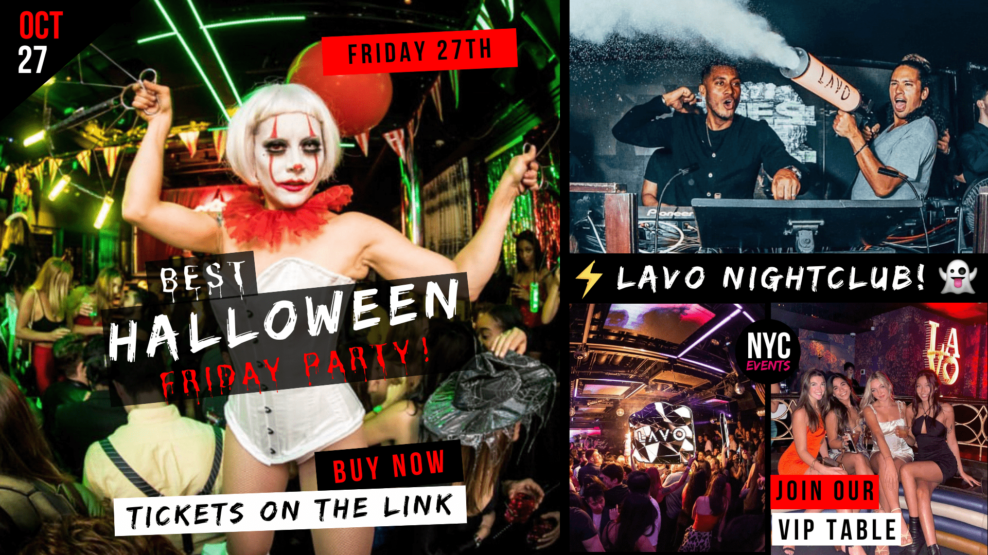 NYC Halloween Party LAVO Friday