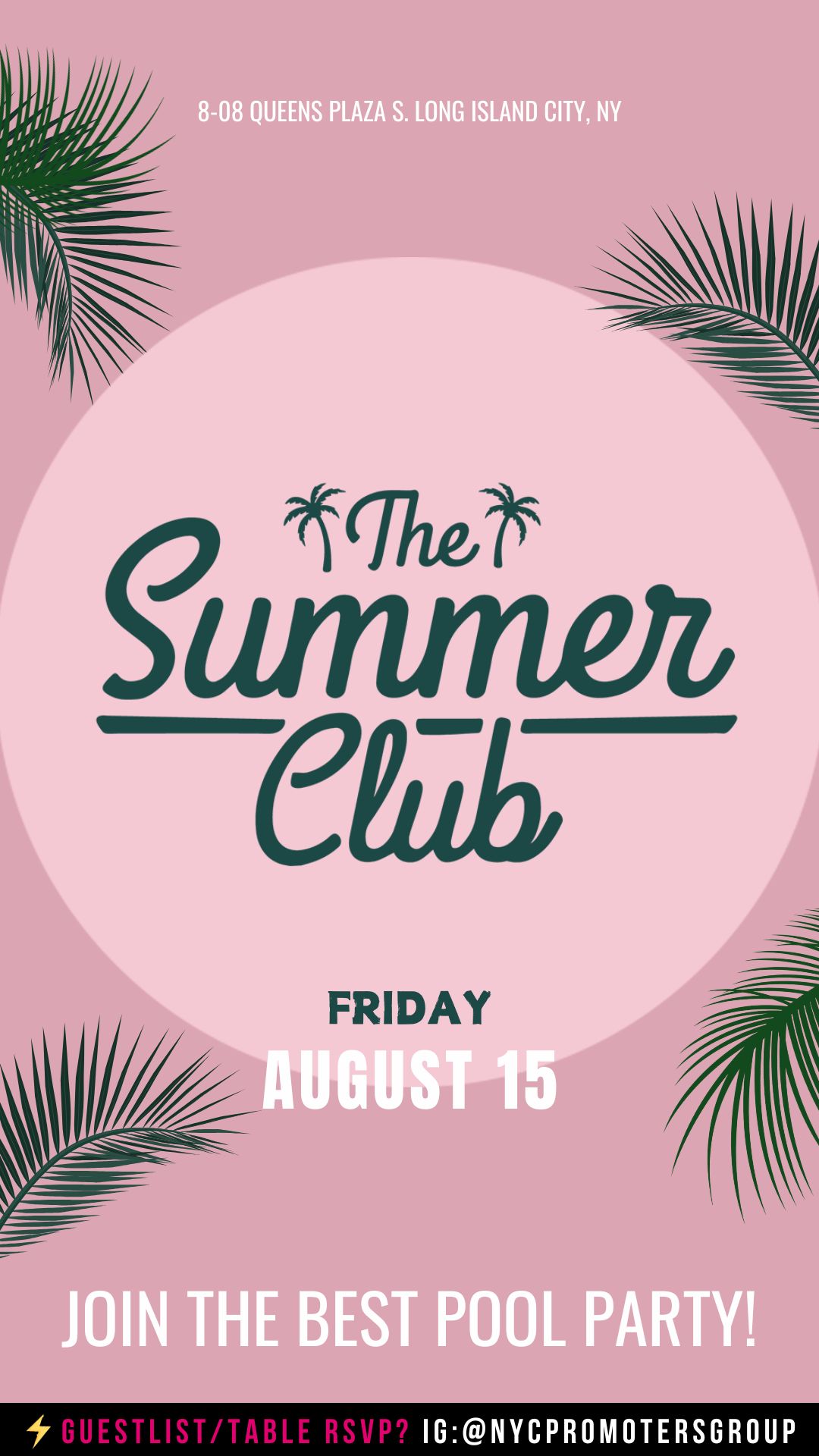 NYC POOL PARTY SUMMER CLUB