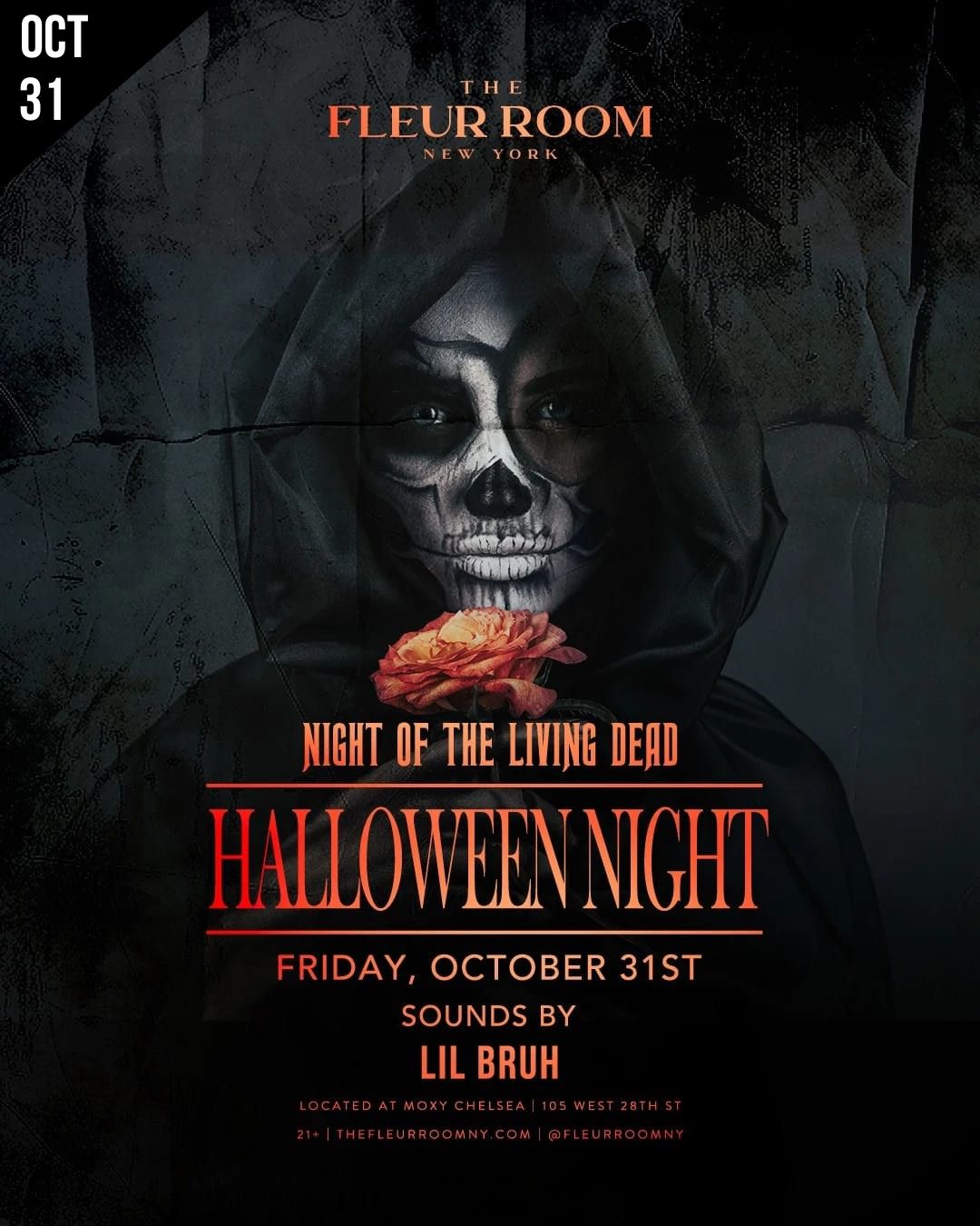 NYC HALLOWEEN 2025 FLEUR ROOM FRID