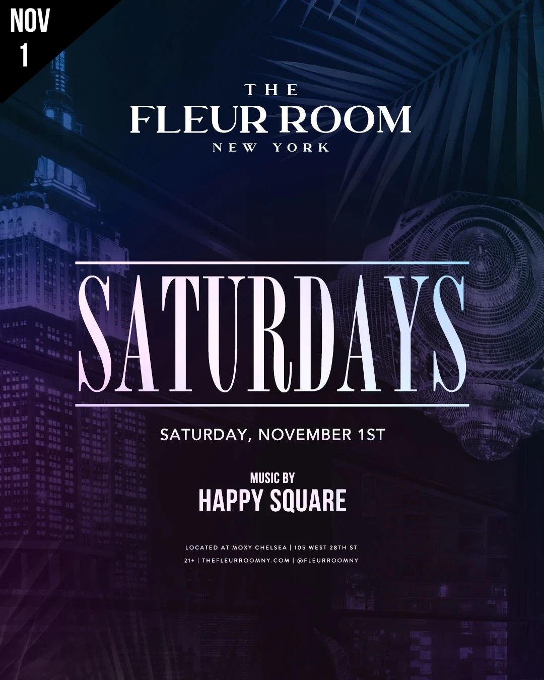 NYC HALLOWEEN 2025 FLEUR ROOM SAT