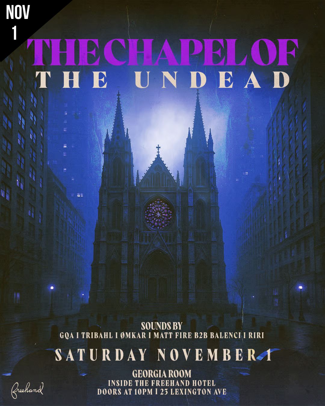 NYC HALLOWEEN 2025 GEORGIA ROOM SAT