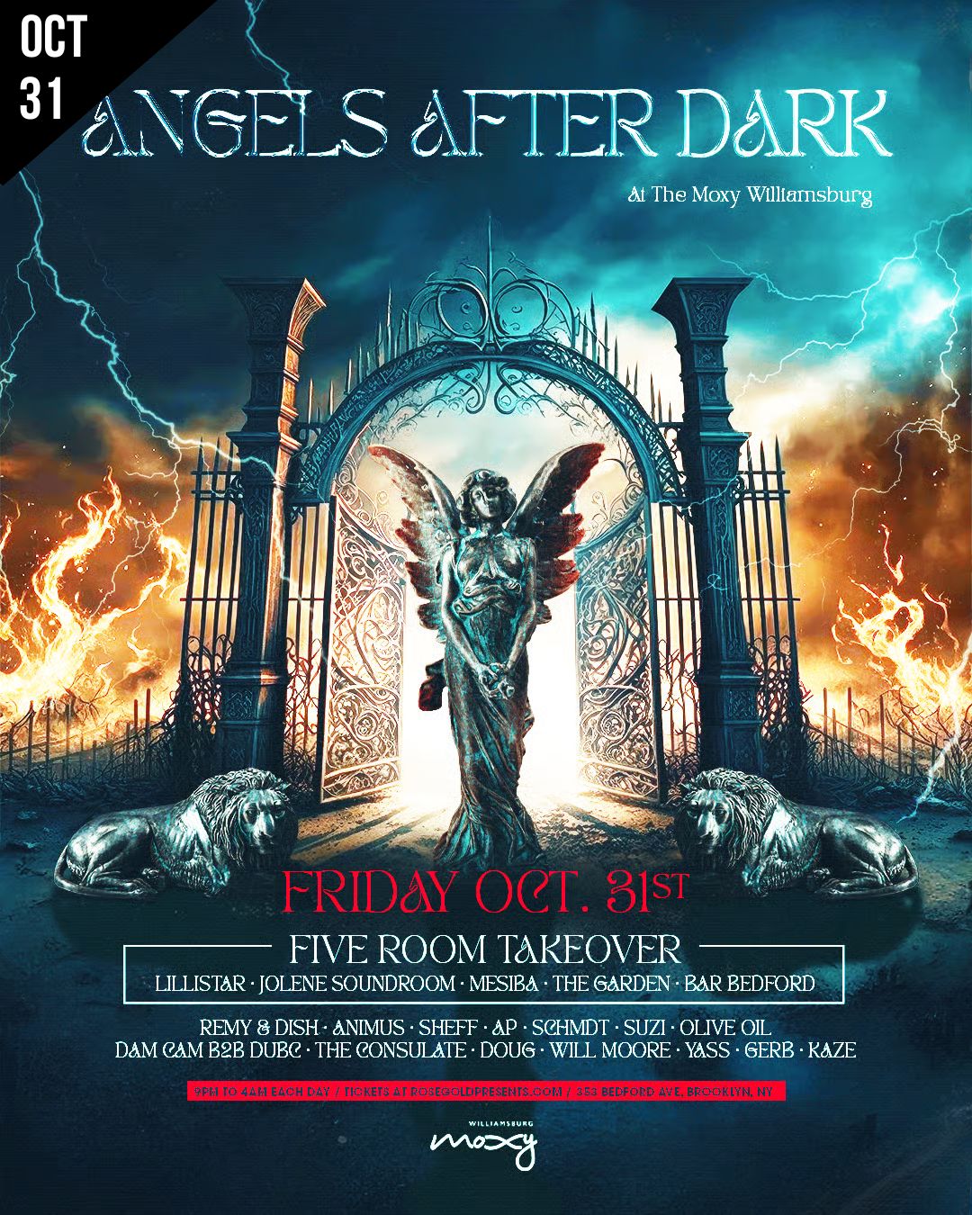 NYC HALLOWEEN 2025 MOXY WILLIAMSBURG FRID