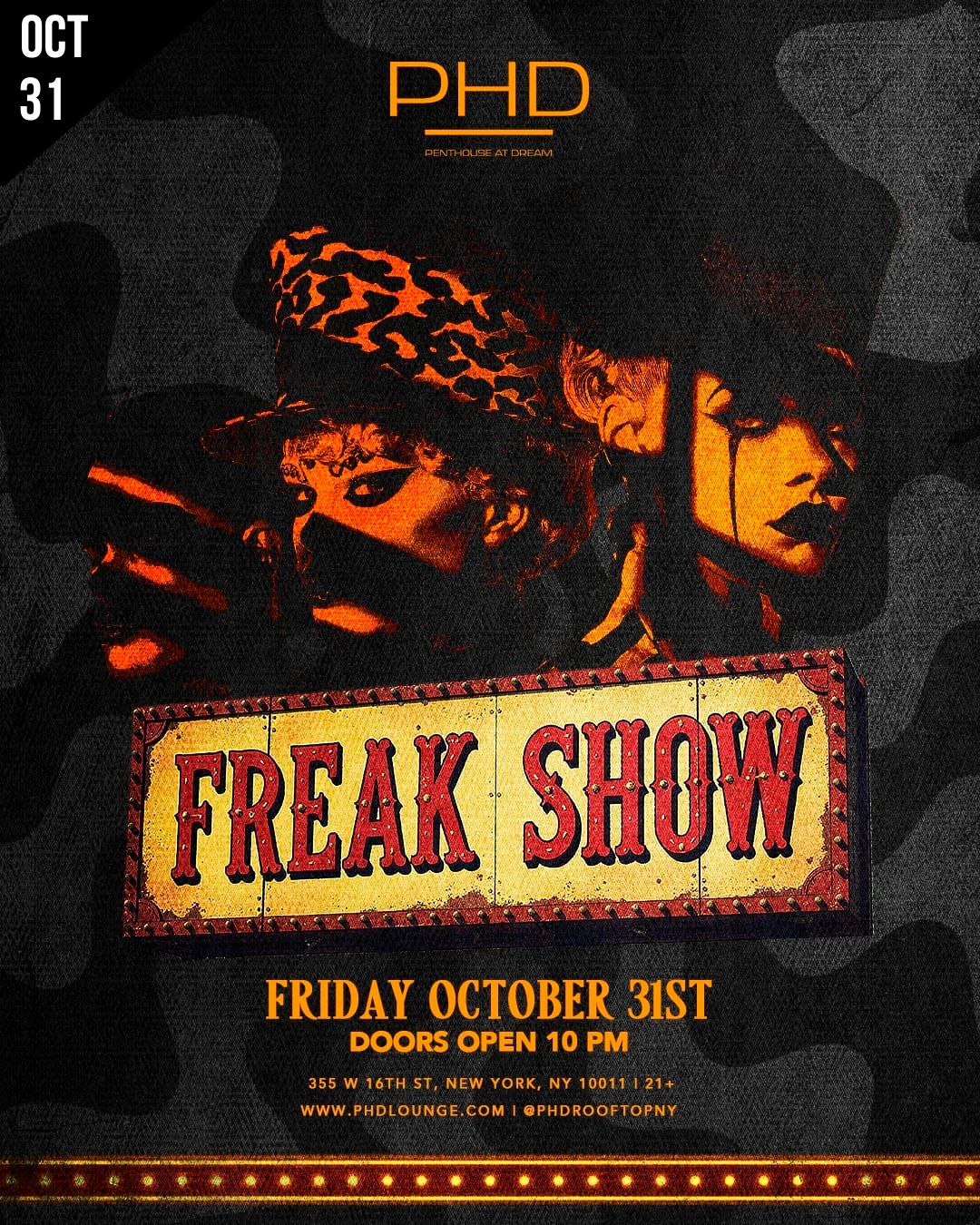 NYC HALLOWEEN 2025 PHD ROOFTOP FRID