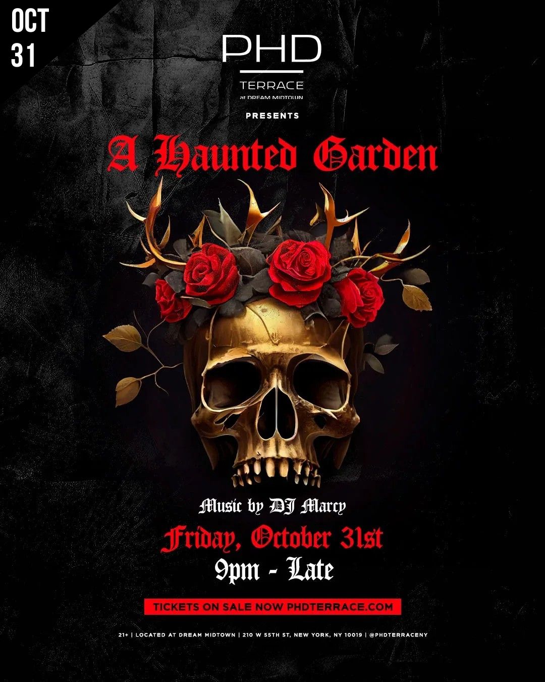 NYC HALLOWEEN 2025 PHD TERRACE FRID
