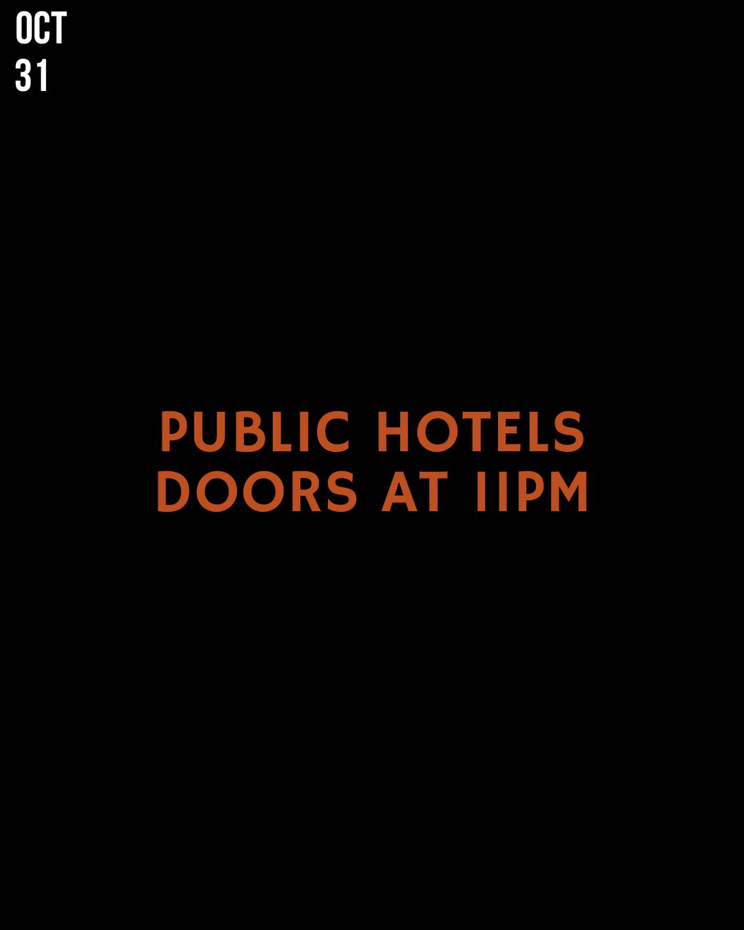 NYC HALLOWEEN 2025 PUBLIC HOTEL FRID