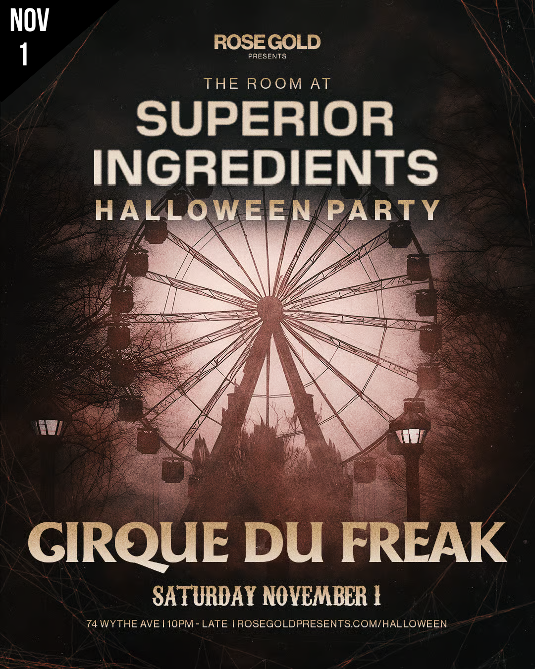 NYC HALLOWEEN 2025 SUP INGREDIENTS